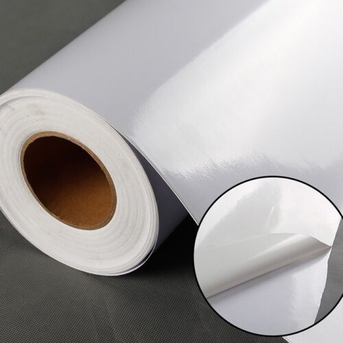 Vinyl White Sticker Glossy